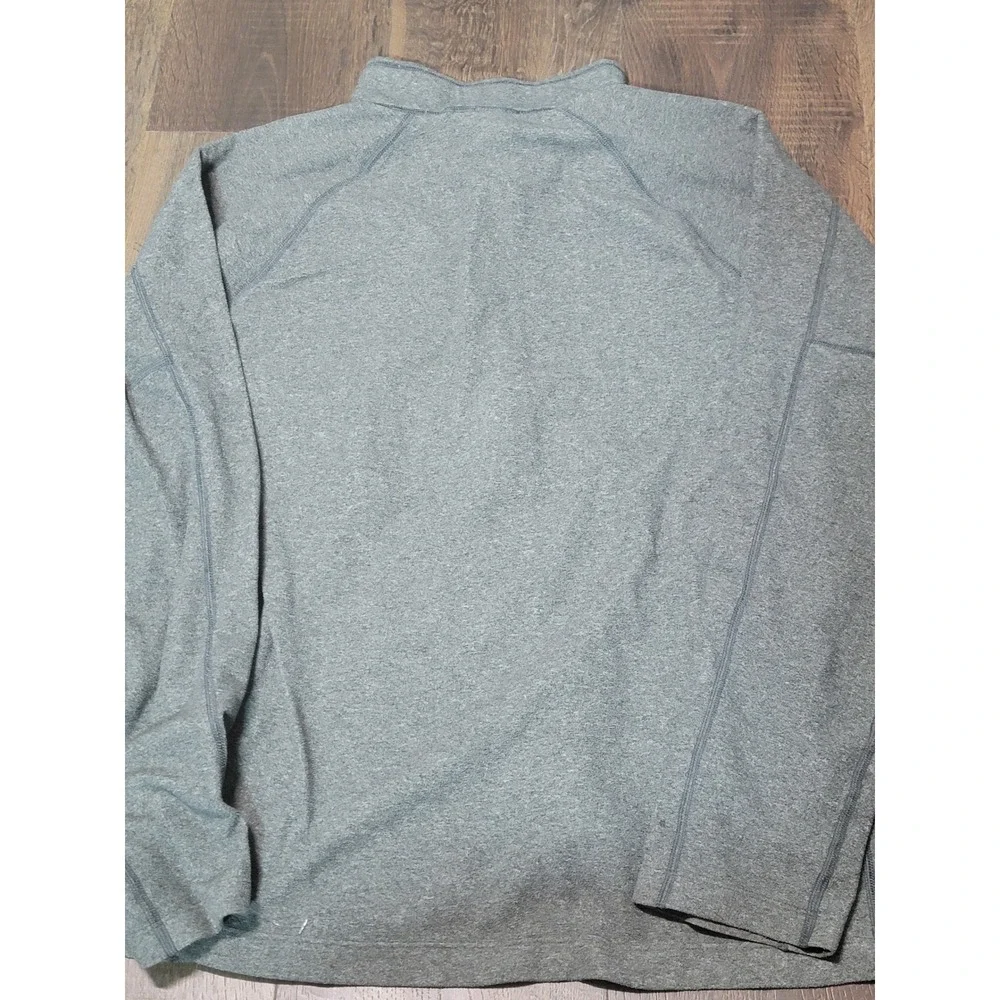 The North Face Mens FlashDry‎ Gray Pullover 1/4 Zip Long Sleeve Shirt L
